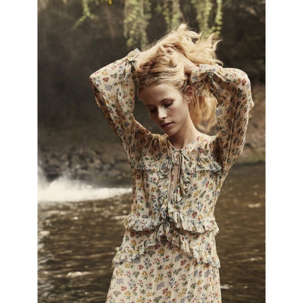 DÔEN Saffron Dress || Bouquet Floral - Picture 2 of 16